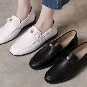 더힐슈즈 소가죽 여성여자 구두 정장화 단화 로퍼 플랫슈즈 3cm sjlux-6811