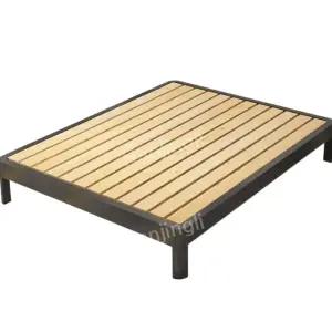 침대 1.5m 더블 원목 모던 주택 프리미엄 두꺼운 싱글 프레임 홈 퀸사이즈