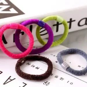 [콩심팥심]고무줄 고무줄머리끈 헤어밴드 헤어끈 머리끈 머리고무줄 ZF