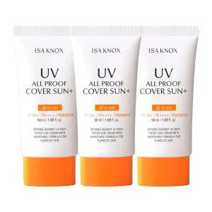 이자녹스 올인원 커버 선크림 올프루프 선 플러스 50ml, 3개