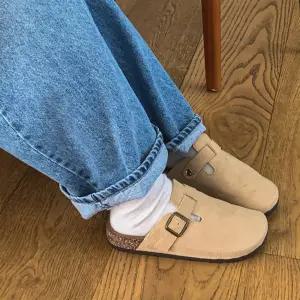 여자 데일리 캐주얼 간절기 스웨이드 블로퍼