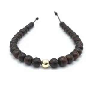 부모님선물 자연산 침향팔찌 침향볼6mm/금볼6mm(1ea)