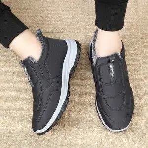 겨울 따듯한 방한털 논슬립 슬립온 운동화 공용 WFG4GXL