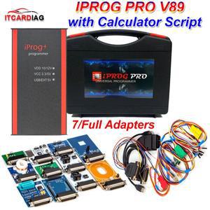 2025 Iprog Pro Fu V89711 어댑터 포함 Eeprom IMMOKM라디오에어백 재설정 대시보드 IPROG ECU 키 프로그래