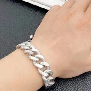 [셀러에이드]실버팔찌 ZF 패션팔찌 데일리팔찌 커플팔찌 여자 써지컬스틸팔찌