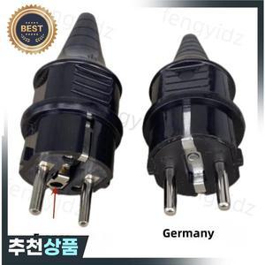 유럽 Schuko 16A 전원 플러그 IP44 산업 프랑스/독일 커넥터 EU 2 라운드 핀 어댑터 유형 F AC 전력