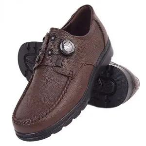 가죽 남성 로퍼 신발 컴포트화 중년용