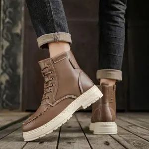 남자 워커 등산 캐주얼 슈즈 블랙신발