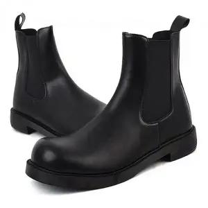 남성 첼시부츠 캐주얼 블랙 기모 신발