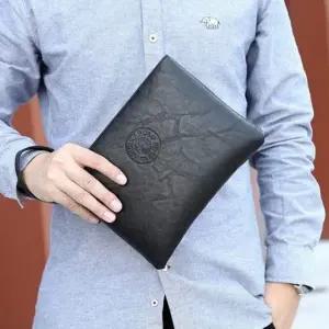 클러치 지갑 남성용 고급 가죽 휴대용