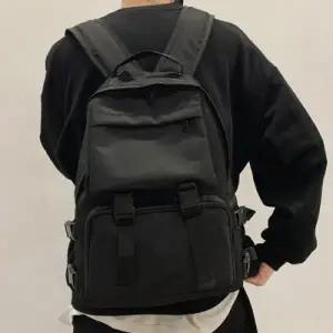 대학생 백팩 빈티지 캐주얼 무지 소형