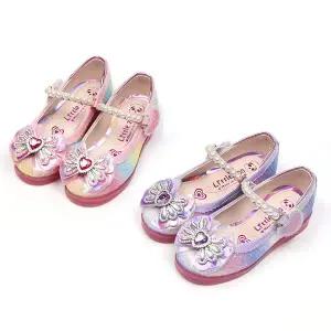 [보리보리/앙쥬]여아구두 키즈 주니어 초등 lt미니하트진주LED 아동구두 wd 150-200mm