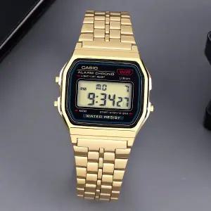 [카시오] A159WGEA-1 레트로 빈티지 스퀘어 전자 남녀공용 메탈시계 d