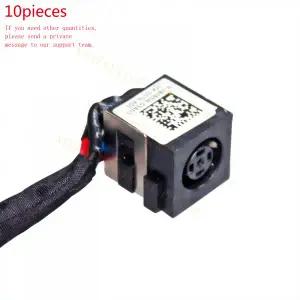 호환 Dell Alienware 17 R1 R5 R085W 0R085W DC30100M200용 DC 전원 잭 케이블 전선가리개 10개