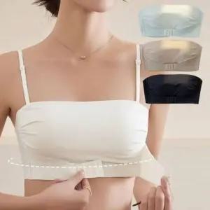 심리스 무봉제 앞후크 여성용 편안한 속옷 브라