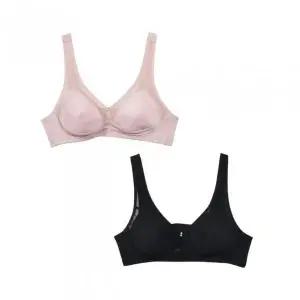 여성용 통기성 메쉬 B컵 노몰드 브라 속옷