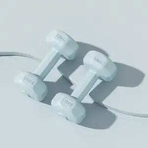 바디필 (블루) 2개세트(1.5kg) 육각 컬러 덤벨 아령