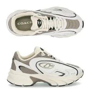 (코치) 시그니처 로고 CDE28 WOO 코치 스피드 러너 여성 스니커즈 운동화