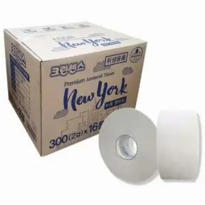 대용량휴지 ksr 크린센스 뉴욕 엠보싱 2겹16롤 점보롤 100m