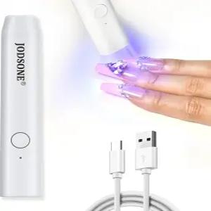 젤 네일을 위한 JODSONE 휴대용 미니 네일 드라이어 무선 충전식 USB 드라이어로 가정용 DIY 매니큐어 아트