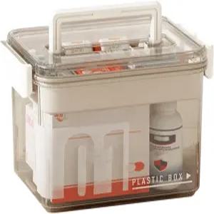 이요코크 클리어 의약품 보관 정리함 및 구급 상자 분리 가능한 트레이와 손잡이가 있는 다층 보관함 가족