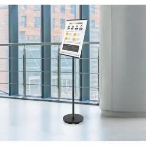 pop거치대 철재 스탠드꽂이 입간판 알림판 메뉴 검정 A3 A4772