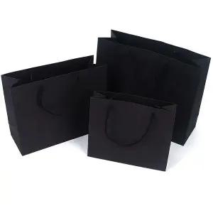 [골드스마일]직사각 블랙쇼핑백 (소) 종이백 종이쇼핑백 선물백