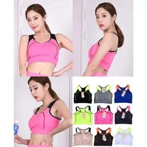 (스킨센스)투톤 라인포인트 브라탑 요가 스포츠웨어