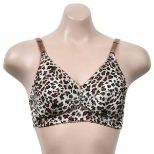 부드럽고 시원한 인견 호피패턴 노몰드 풀컵 브라