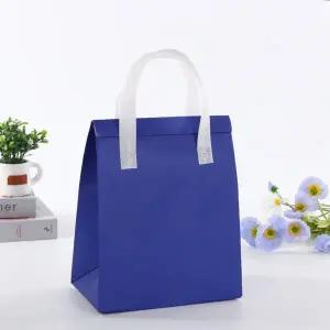 부직포 냉온 쇼핑백가방 보냉백 보냉가방 블루