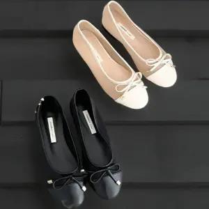 [신상오픈런]여성 가죽 플랫슈즈 레이어드 메쉬 리본 둥근코 (33435105)