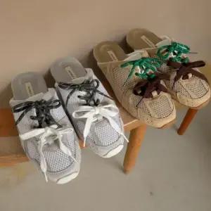 [신상오픈런]여성 독특한 컬러 스트랩 니트 슬리퍼 여름 신발 (33434955)