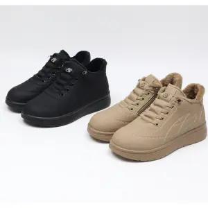 [라운슈][라운슈] 스티치 밴딩끈 퍼안감 하이탑 스니커즈 3cm (43599434)