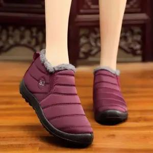 남성여성 공용 기모 겨울 방풍 패딩부츠 털슬립온 WFGGDEB