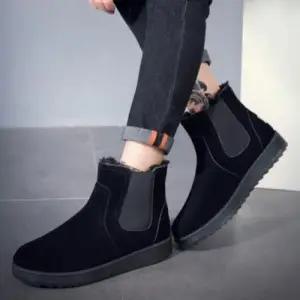 스웨이드재질 퍼안감 남자 털 방한 부츠 발보온 3컬러 WFGF0U0