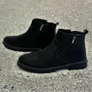 남자 신고벗기 편한 겨울 방한부츠 옆지퍼 첼시 털부 WFGF0TQ