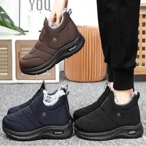 슬립온 방한 털 안감 겨울 남성 기모운동화 단화 신발 WFGCZED