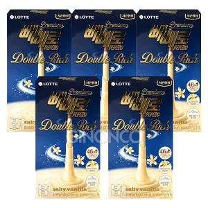 롯데 빼빼로 더블리치 솔티바닐라 40g 5입 한정판 사무실 탕비실