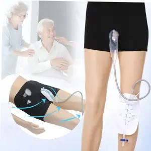 노인팬티 노인 소변 보조 팬티 요실금 도뇨관 입는 소변백