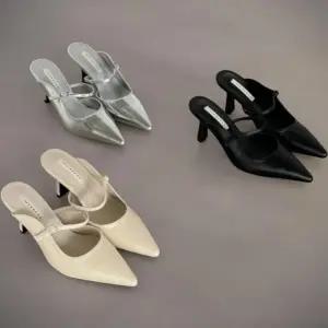 [신상오픈런]여성 클래식 가죽 메리제인 뾰족 뮬 펌프스 (33435091)