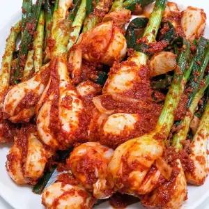 전라도 국내산 별미 양파 줄기 김치 2kg