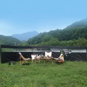 투명 가림막 7.2M 캠핑 차박 낚시 야외 타프 바람막이 윈드스크린 그늘막 외풍차단