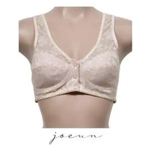 앞버튼 노와이어 플라워 인견 B컵 브라