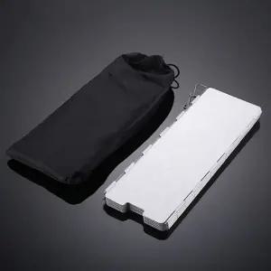 (색상 버너바람막이)10단 버너 바람막이 캠핑 접이식 휴대용 바람 차단