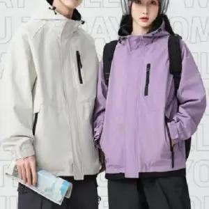 간절기 바람막이 재킷 남녀공용 캠핑 일상용 후드 점퍼 바람막이 점퍼 자켓 집업 아우터 후드 간절기