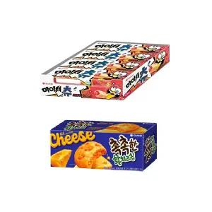 오리온 아이셔츄 쥬시자두&요구르트 48g, 12입, 1개 + 촉촉한 황치즈칩 8P, 1개