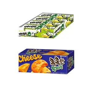오리온 아이셔츄 레몬라임 48g, 12입, 1개 + 촉촉한 황치즈칩 8P, 1개