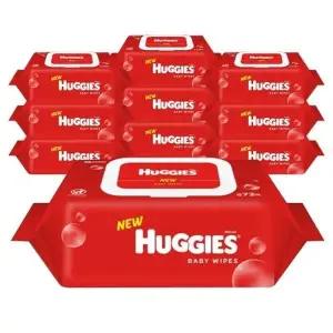 [하기스] 하기스 아기 물티슈 레드 캡72매 10팩