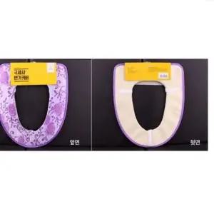 따뜻한 극세사 변기커버 O형(장미)