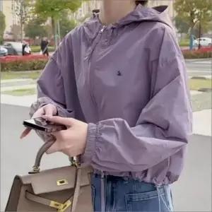 여성용 스트링 아노락 바람막이 점퍼 오버핏 봄 여름 자켓 여성 윈드브레이커 바스락점퍼 봄아우터 자켓
